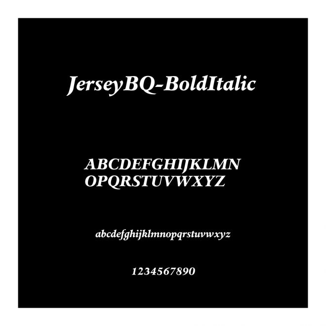 JerseyBQ-BoldItalic