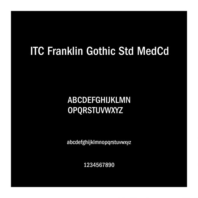 ITC Franklin Gothic Std MedCd