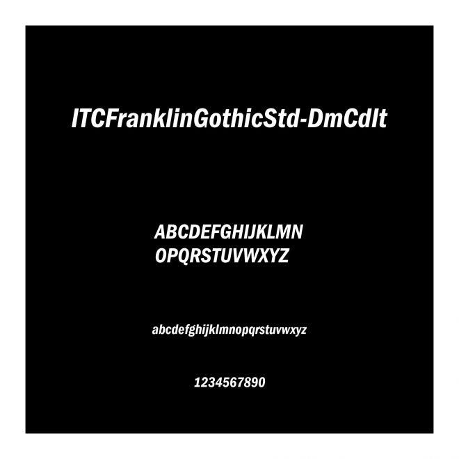 ITCFranklinGothicStd-DmCdIt