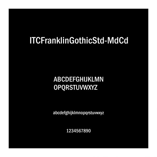 ITCFranklinGothicStd-MdCd