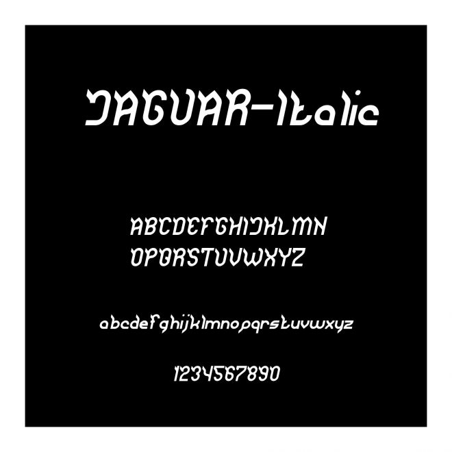 JAGUAR-Italic