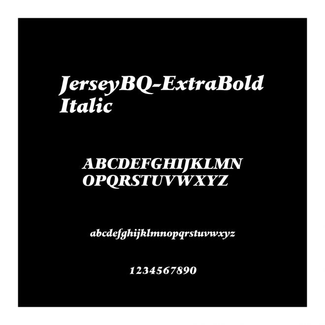 JerseyBQ-ExtraBoldItalic