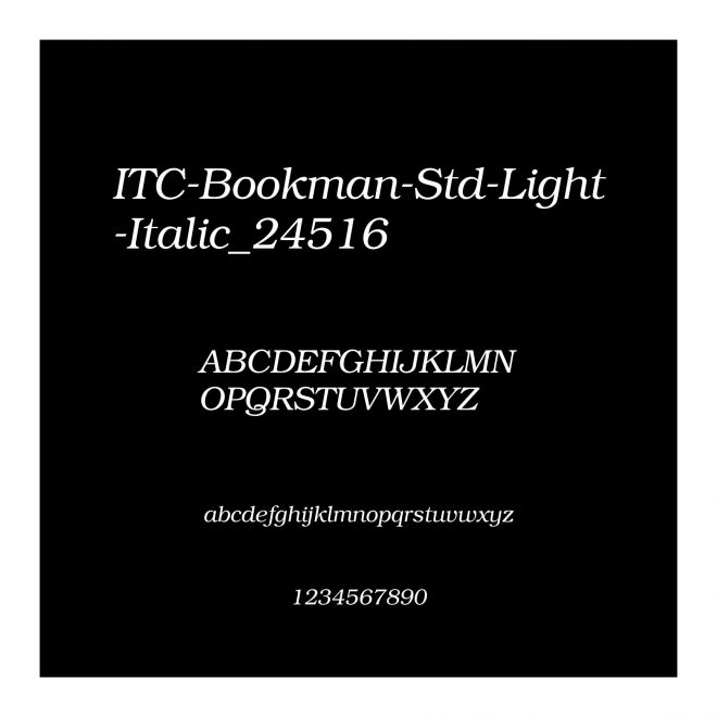 ITC-Bookman-Std-Light-Italic_24516