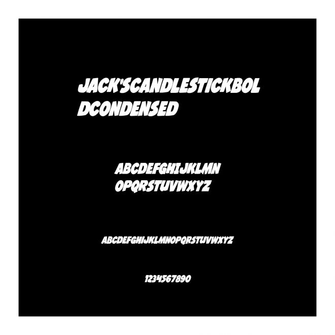 Jack'sCandlestickBoldCondensed