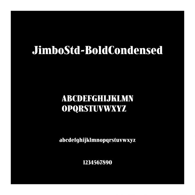 JimboStd-BoldCondensed