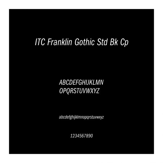 ITC Franklin Gothic Std Bk Cp