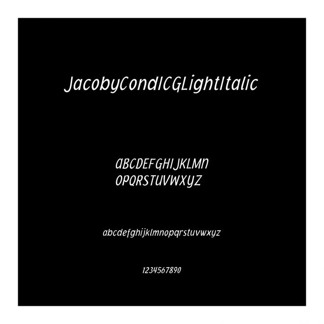 JacobyCondICGLightItalic