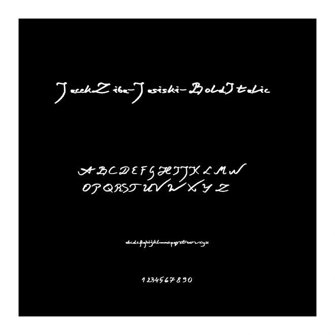JacekZiba-Jasiski-BoldItalic