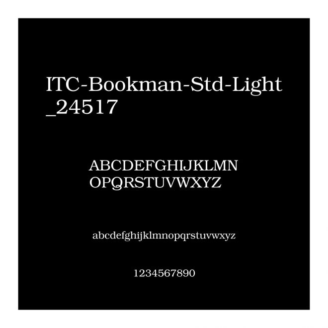 ITC-Bookman-Std-Light_24517