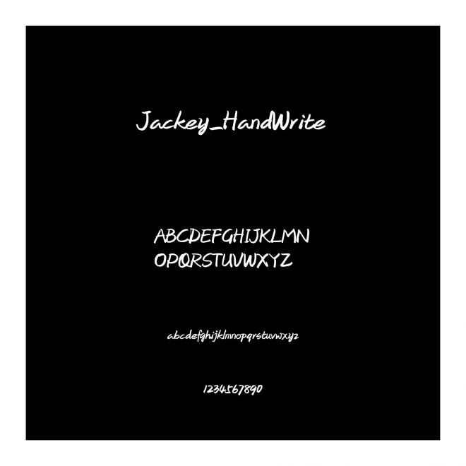 Jackey_HandWrite