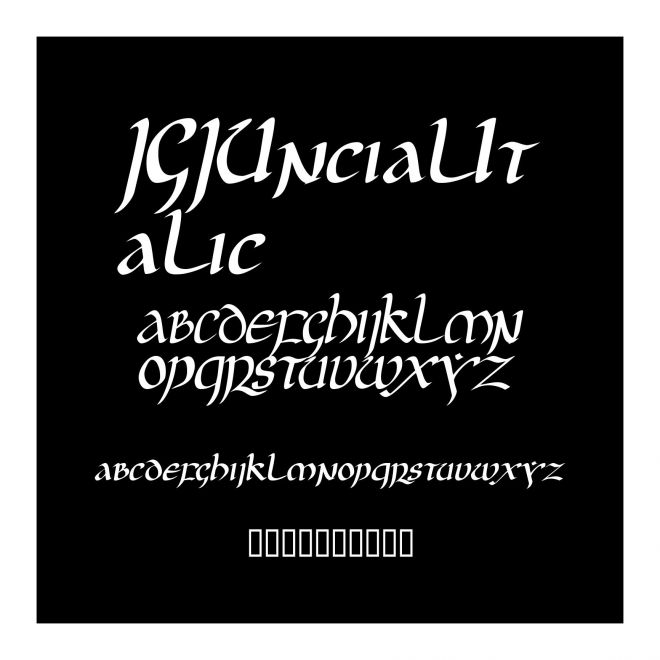 JGJUncialItalic