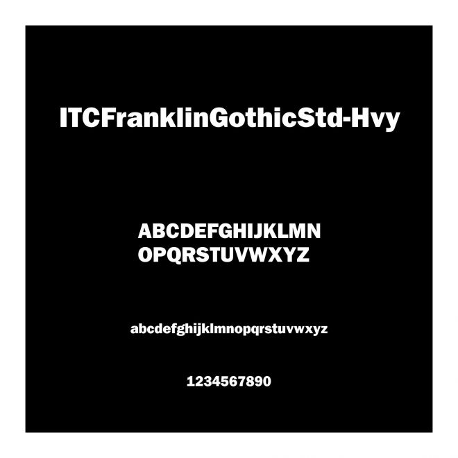 ITCFranklinGothicStd-Hvy