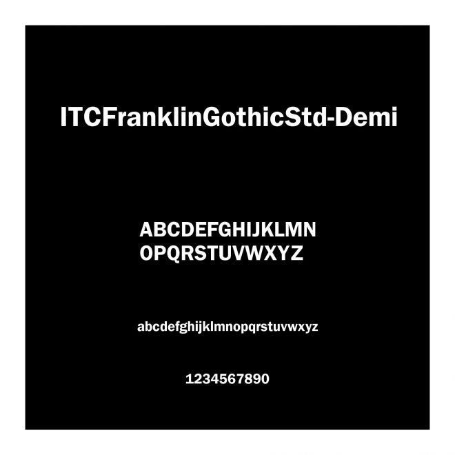 ITCFranklinGothicStd-Demi