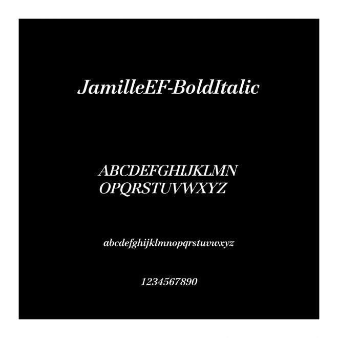 JamilleEF-BoldItalic