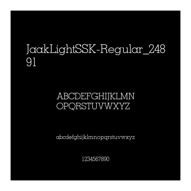 JaakLightSSK-Regular_24891