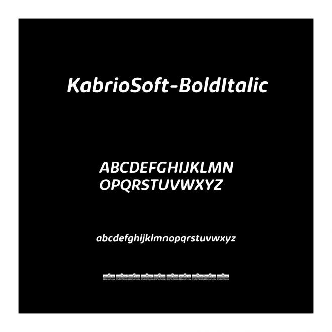 KabrioSoft-BoldItalic