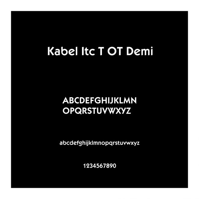 Kabel Itc T OT Demi