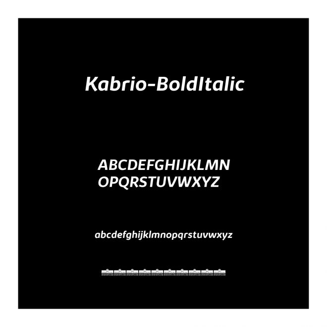 Kabrio-BoldItalic