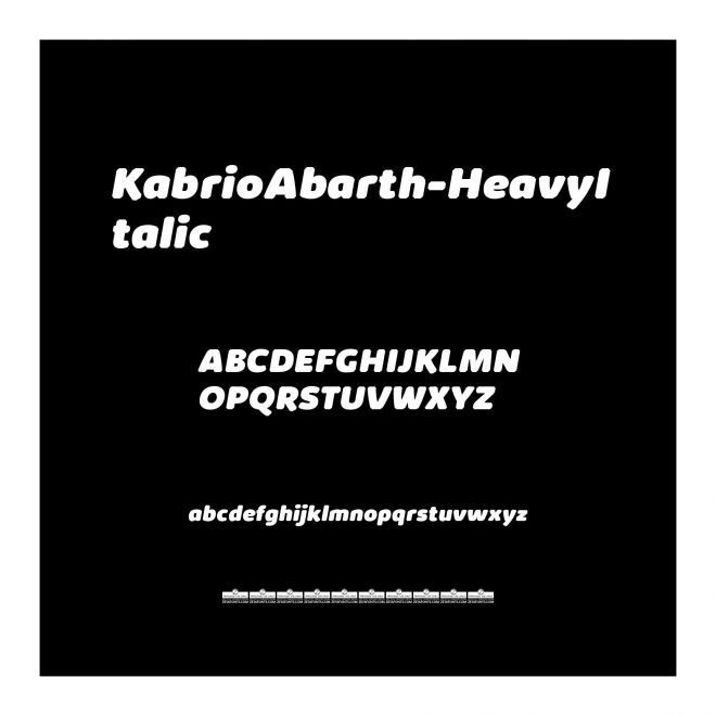 KabrioAbarth-HeavyItalic