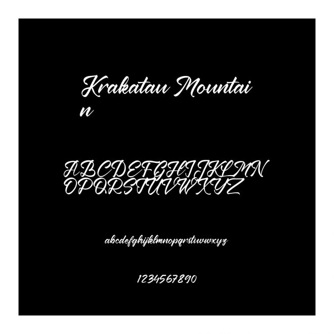 Krakatau Mountain