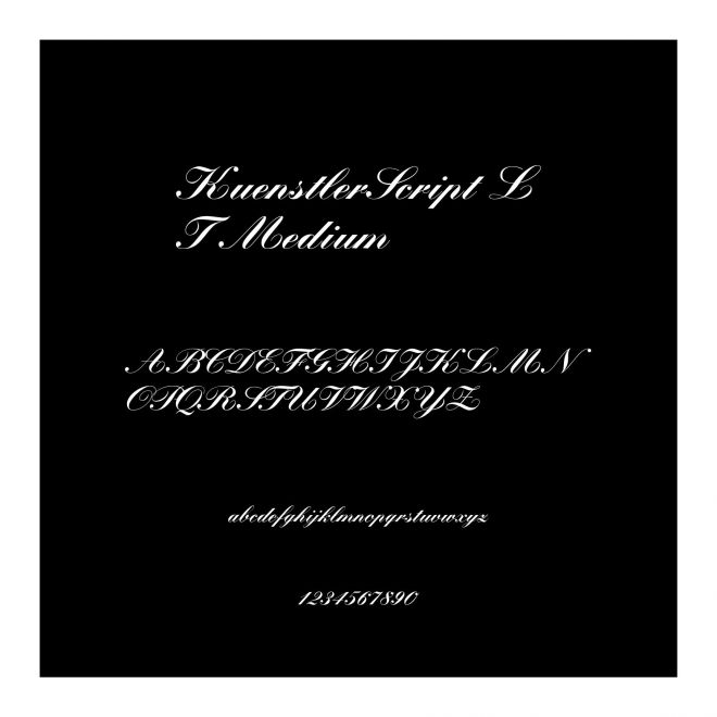KuenstlerScript LT Medium