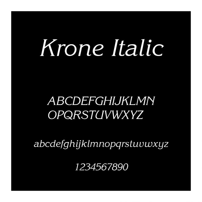 Krone Italic