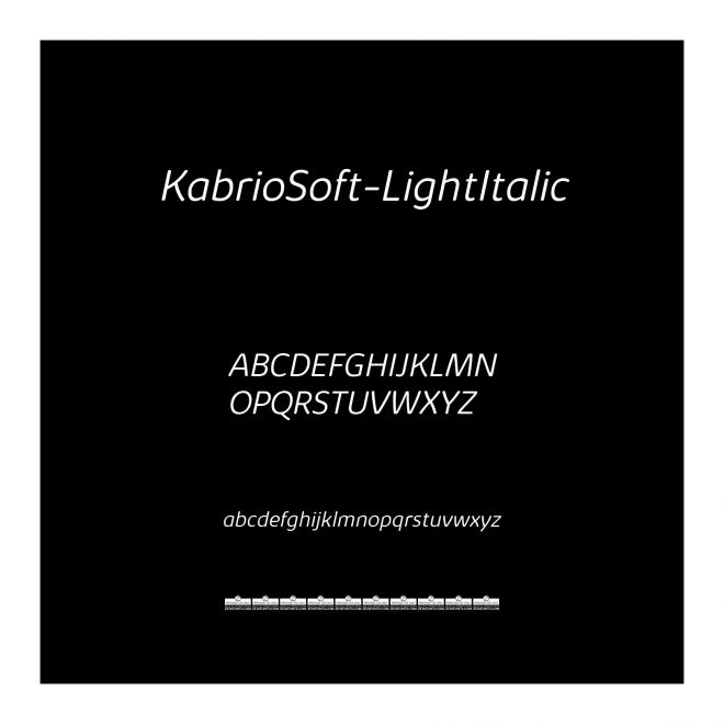 KabrioSoft-LightItalic