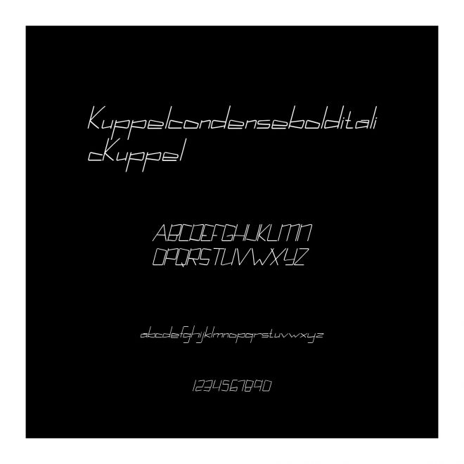 KuppelcondensebolditalicKuppel
