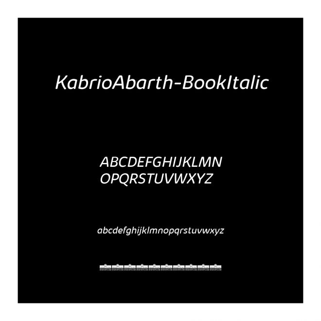 KabrioAbarth-BookItalic