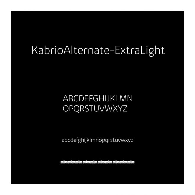 KabrioAlternate-ExtraLight