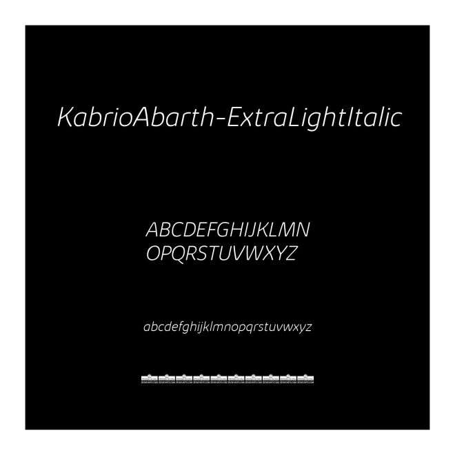 KabrioAbarth-ExtraLightItalic