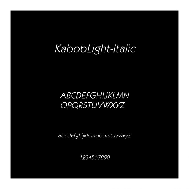 KabobLight-Italic