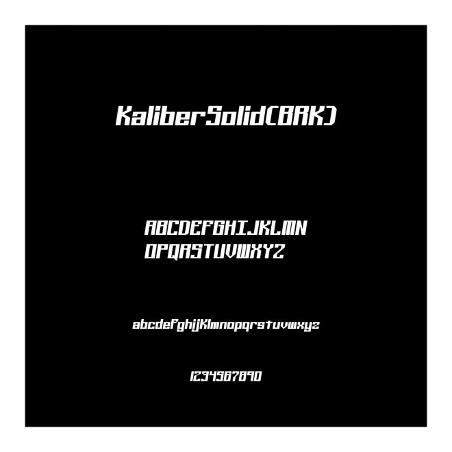KaliberSolid(BRK)