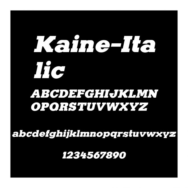 Kaine-Italic