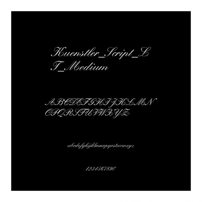 Kuenstler_Script_LT_Medium