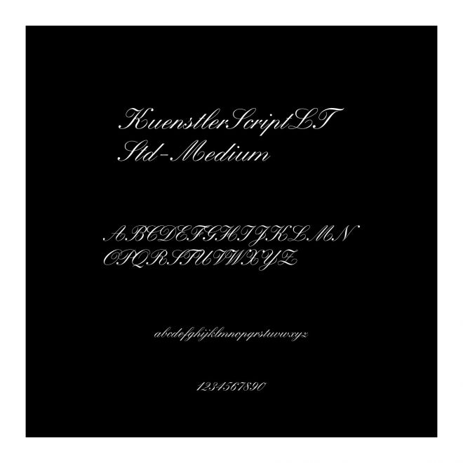 KuenstlerScriptLTStd-Medium