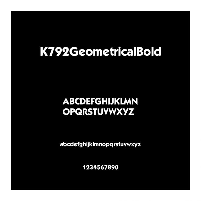 K792GeometricalBold