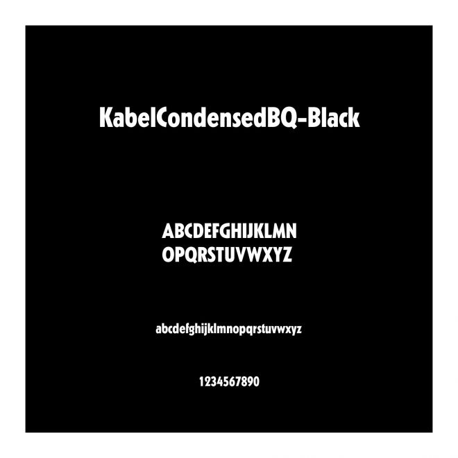 KabelCondensedBQ-Black