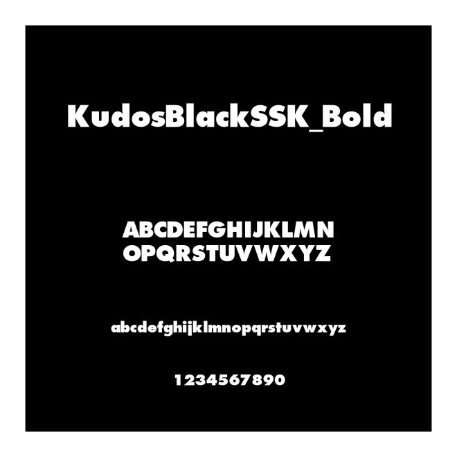 KudosBlackSSK_Bold