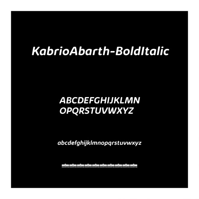 KabrioAbarth-BoldItalic