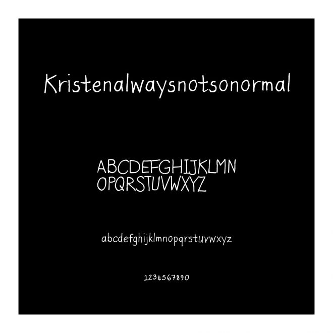 Kristenalwaysnotsonormal