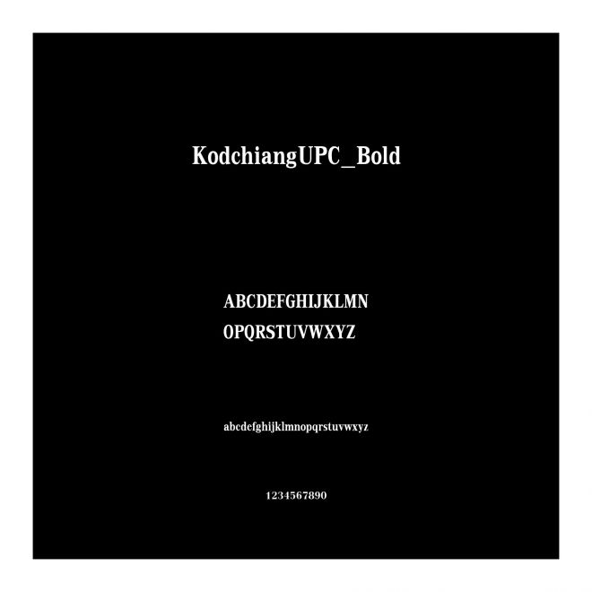 KodchiangUPC_Bold