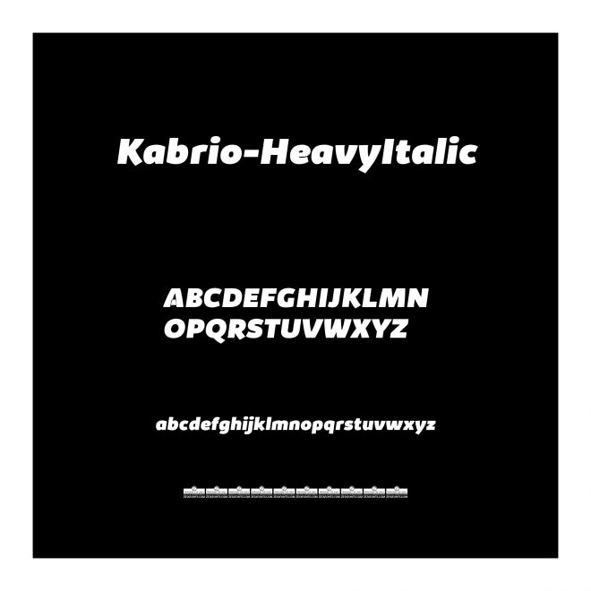 Kabrio-HeavyItalic