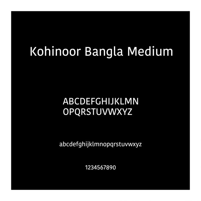 Kohinoor Bangla Medium
