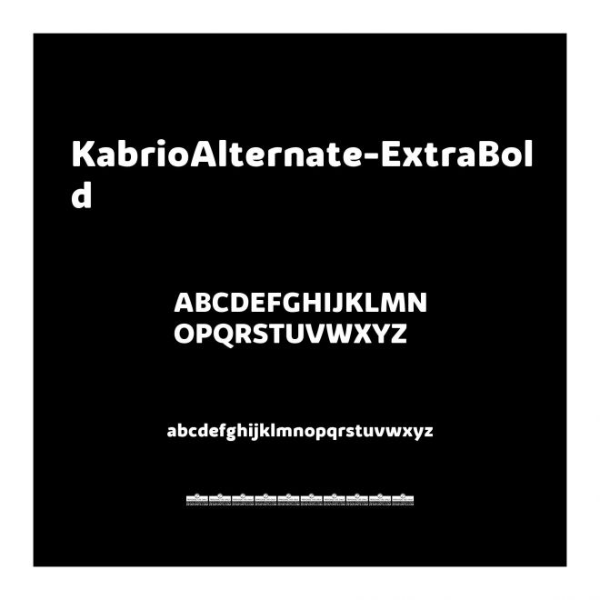KabrioAlternate-ExtraBold