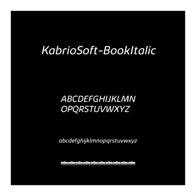 KabrioSoft-BookItalic