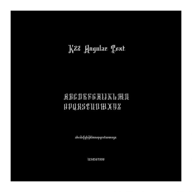 K22 Angular Text