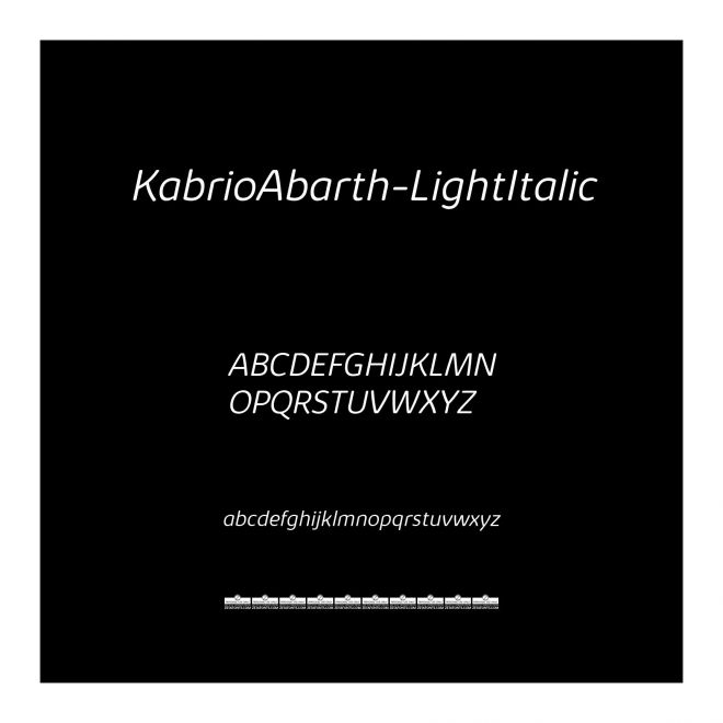 KabrioAbarth-LightItalic