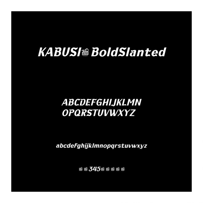 KABUSI-BoldSlanted