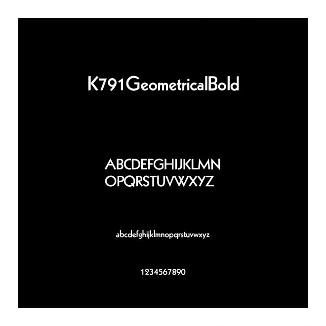 K791GeometricalBold
